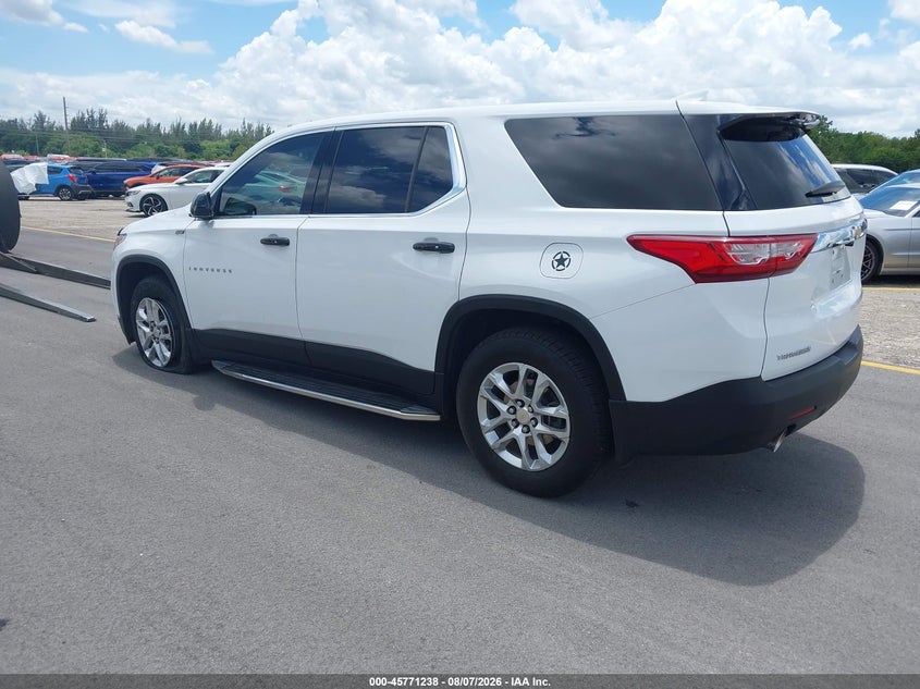 Vin: 1gnerfkw4lj316443, lot: 46270018, chevrolet traverse fwd ls 20203