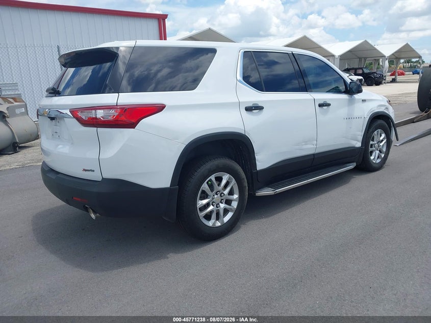 Vin: 1gnerfkw4lj316443, lot: 46270018, chevrolet traverse fwd ls 20204