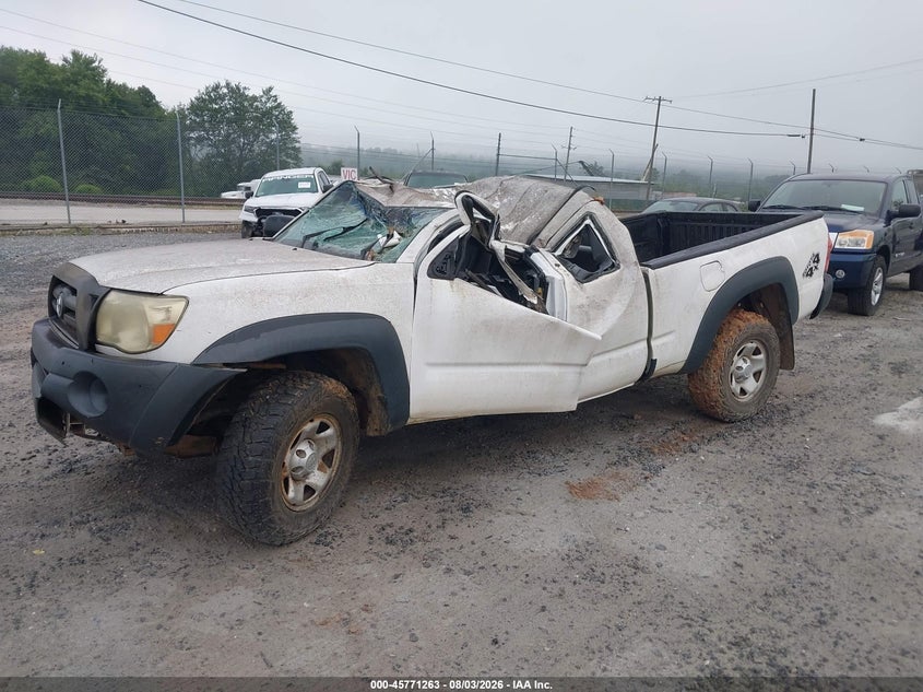 2008 Toyota Tacoma Base V6, Переворот, IAAI, VIN 5TEUU42N48Z576594 — фото 2