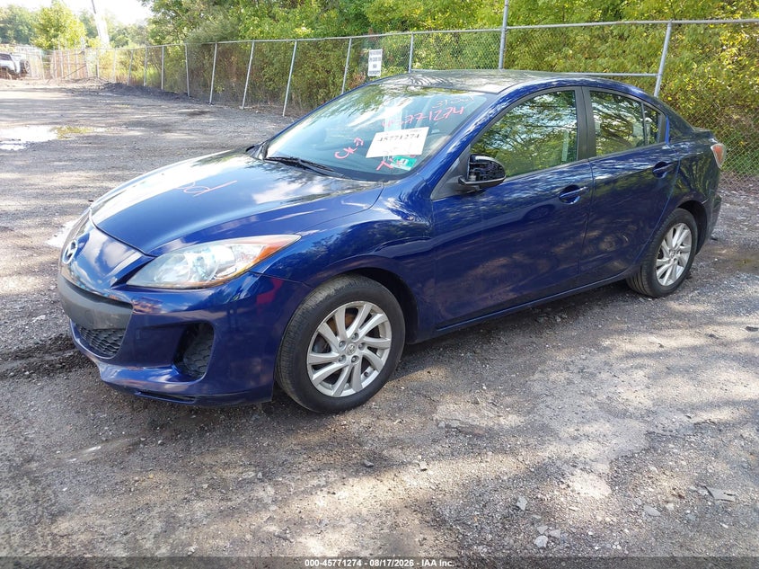 Vin: jm1bl1v81c1595136, lot: 46270055, mazda mazda3 i touring 20122