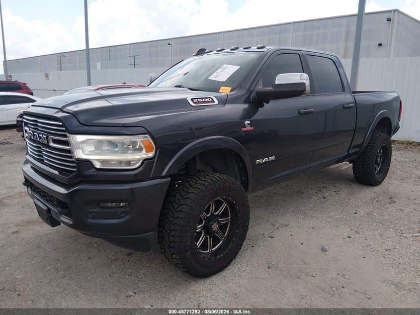 Vin: 3c6ur5flxlg251248, lot: 46270072, ram 2500 laramie  4x4 6'4 box 20202