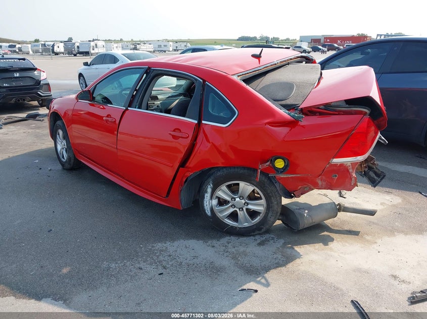Vin: 2g1wf5e39c1192531, lot: 46270082, chevrolet impala ls 20123
