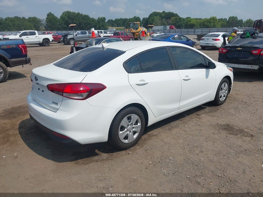 Vin: 3kpfk4a74he158416, lot: 46270085, kia forte lx 20174