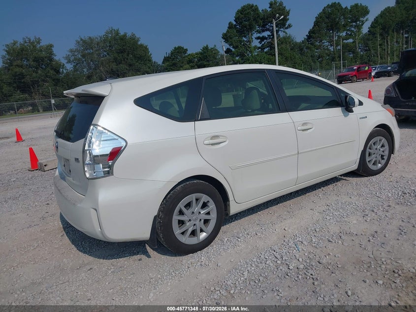 Vin: jtdzn3eu4d3206657, lot: 46270128, toyota prius v three 20134
