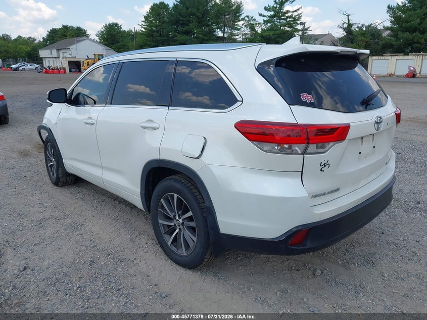 Vin: 5tdjzrfh4hs448617, lot: 46270159, toyota highlander xle 20173