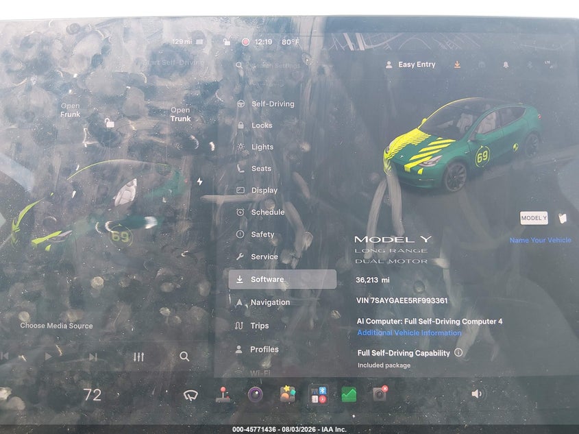 TESLA MODEL Y 2024 VIN 7SAYGAEE5RF993361