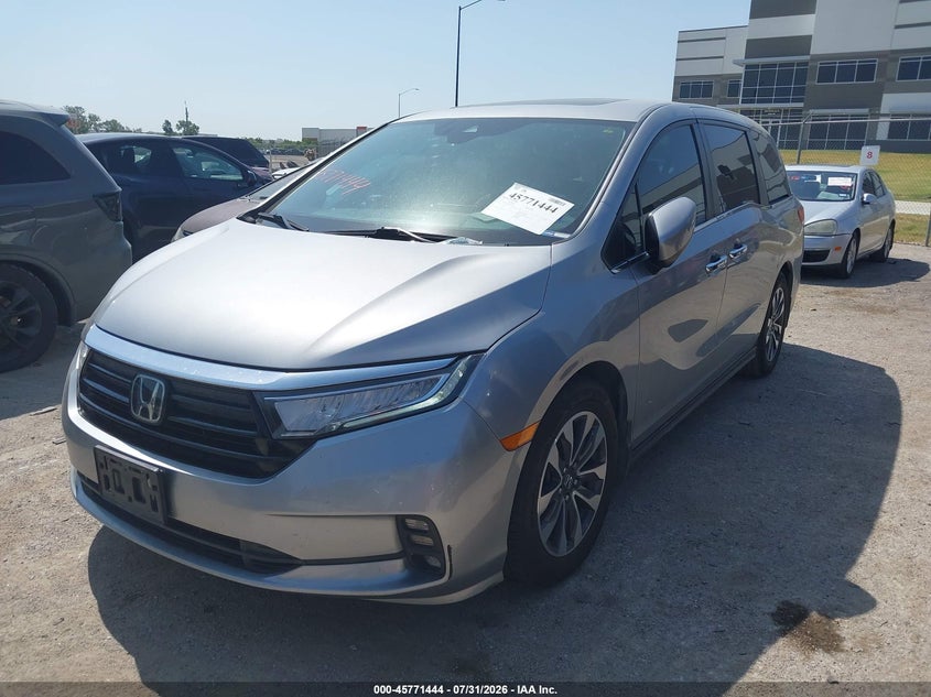 Vin: 5fnrl6h76nb028493, lot: 46270224, honda odyssey ex-l 20222