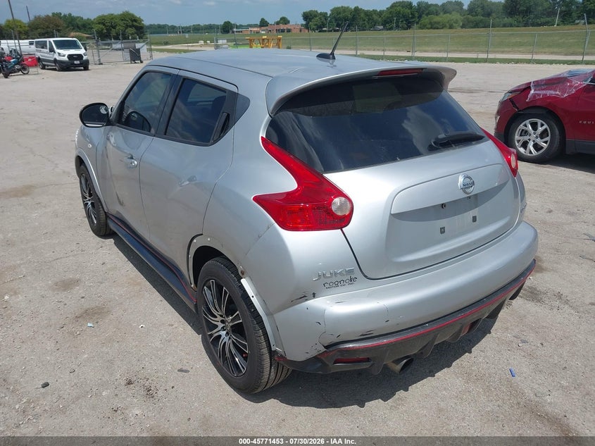 Vin: jn8af5mv9et363753, lot: 46270233, nissan juke nismo 20143