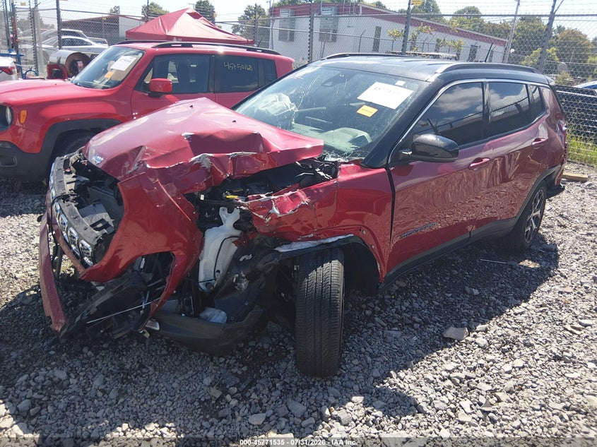 Vin: 3c4njdcn6st576974, lot: 46270315, jeep compass limited 4x4 20252