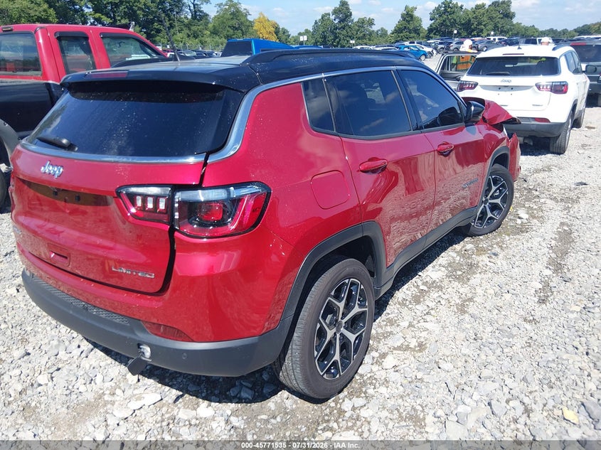 Vin: 3c4njdcn6st576974, lot: 46270315, jeep compass limited 4x4 20254