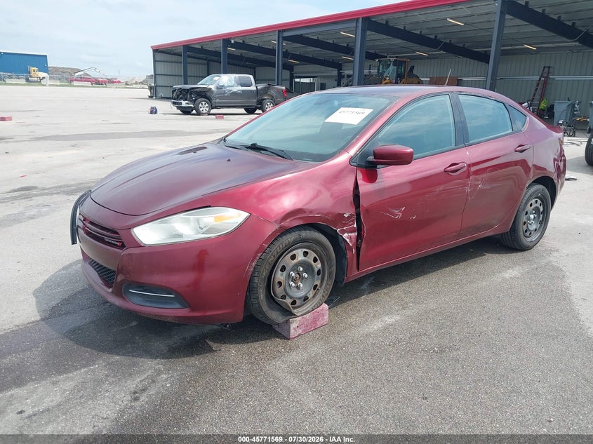 Vin: 1c3cdfaa0fd281881, lot: 46270349, dodge dart se 20152