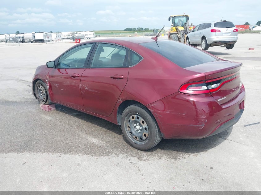 Vin: 1c3cdfaa0fd281881, lot: 46270349, dodge dart se 20153