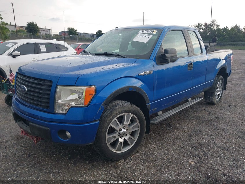 Vin: 1ftfx1ef8ekf50129, lot: 46270374, ford f-150 stx 20142