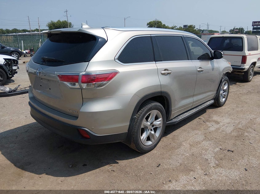 Vin: 5tdykrfh0fs062874, lot: 46270428, toyota highlander limited v6 20154
