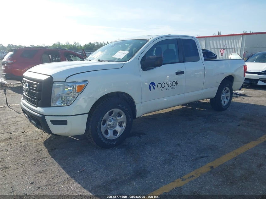 Vin: 1n6aa1ce0nn106499, lot: 46270449, nissan titan king cab s 4x2 20222