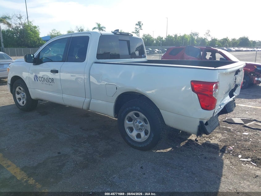 Vin: 1n6aa1ce0nn106499, lot: 46270449, nissan titan king cab s 4x2 20223