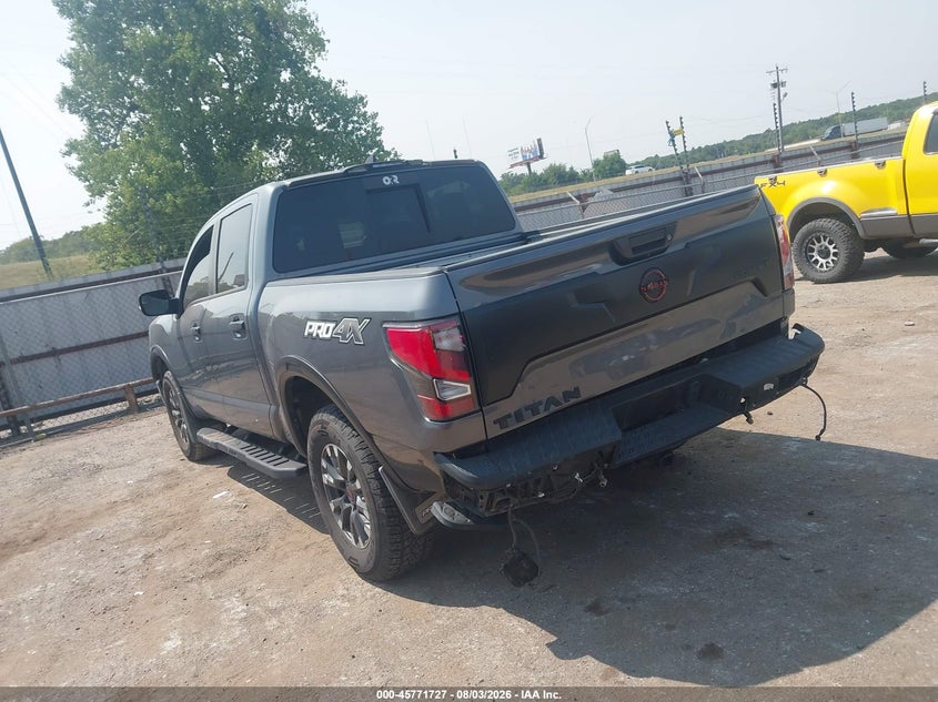 Vin: 1n6aa1ed2pn106771, lot: 46270507, nissan titan pro-4x 4x4 20233