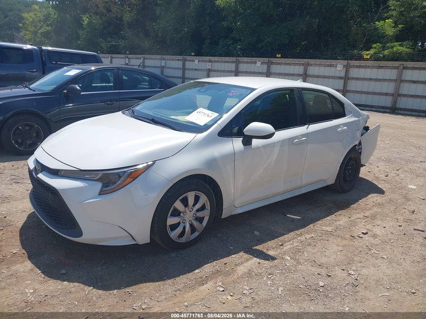 Vin: 5yfepmae2mp147001, lot: 46270543, toyota corolla le 20212