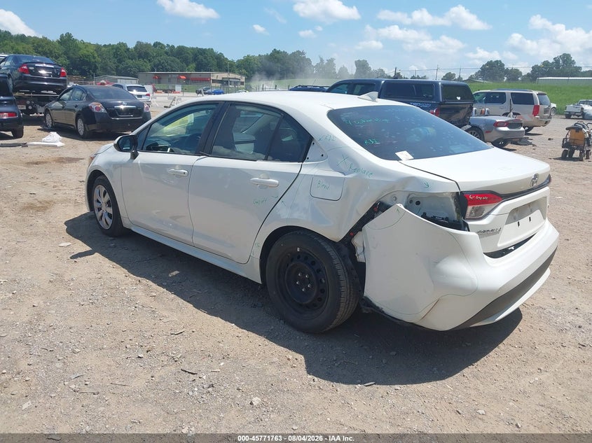 Vin: 5yfepmae2mp147001, lot: 46270543, toyota corolla le 20213