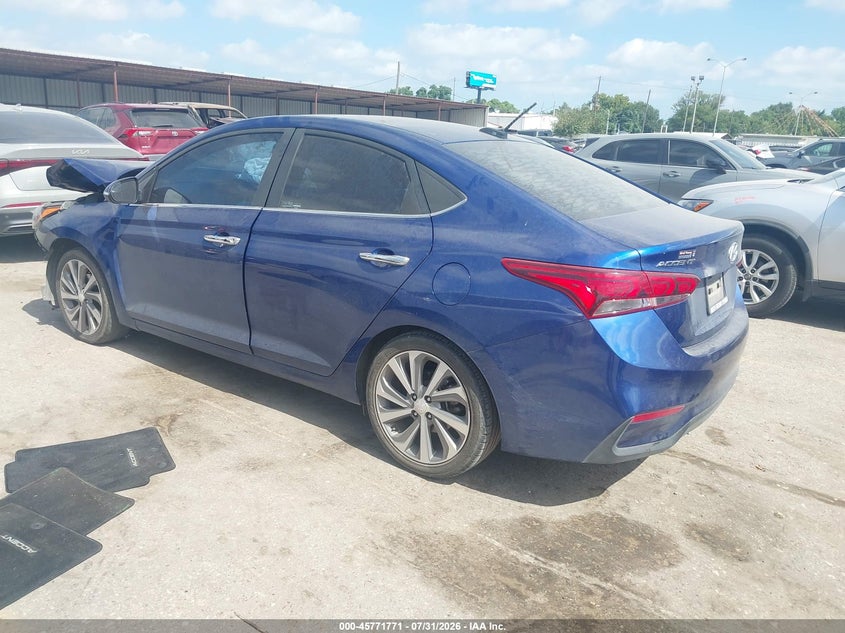 Vin: 3kpc34a3xje004876, lot: 46270552, hyundai accent limited 20183