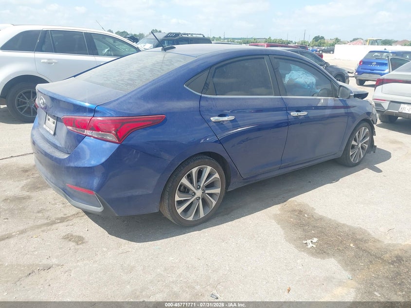 Vin: 3kpc34a3xje004876, lot: 46270552, hyundai accent limited 20184