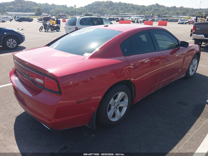 Vin: 2c3cdxbg9ch260258, lot: 46270660, dodge charger se 20124