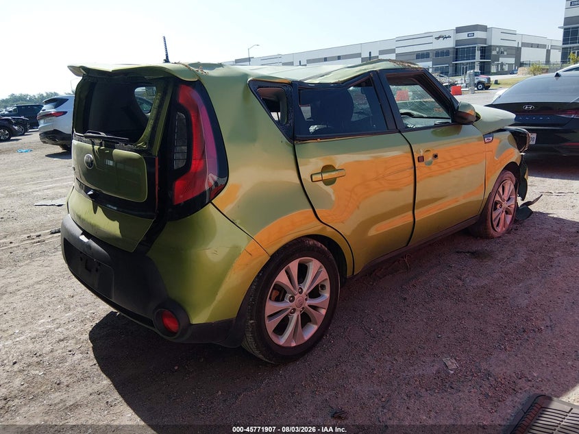 Vin: kndjp3a52f7756988, lot: 46270687, kia soul + 20154