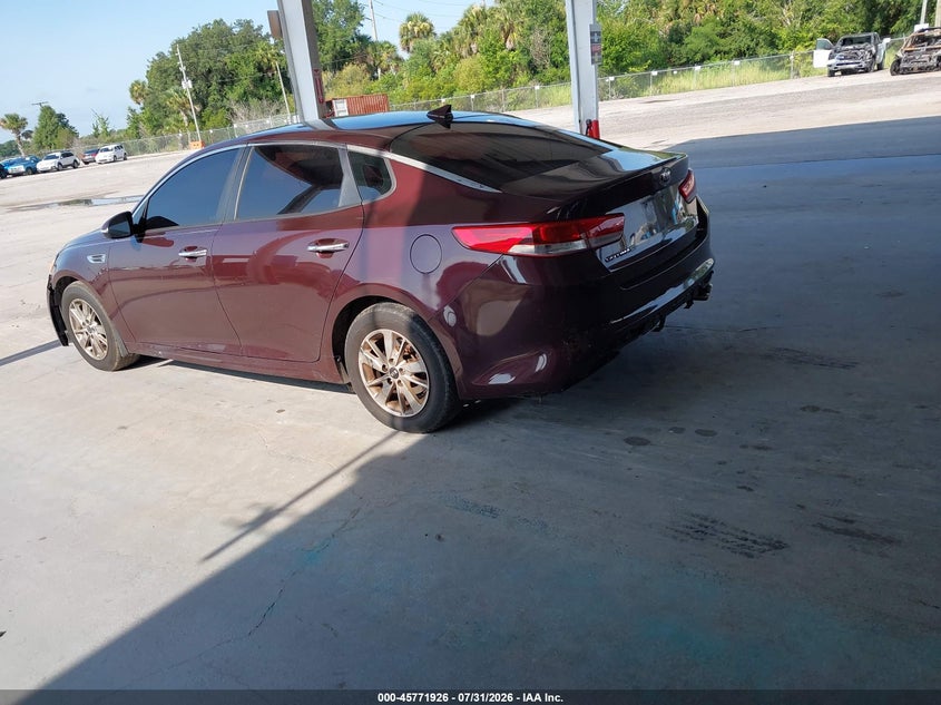Vin: 5xxgt4l30hg166080, lot: 46270706, kia optima lx 20173