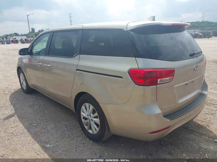 Vin: kndmb5c10h6231938, lot: 46270736, kia sedona lx 20173