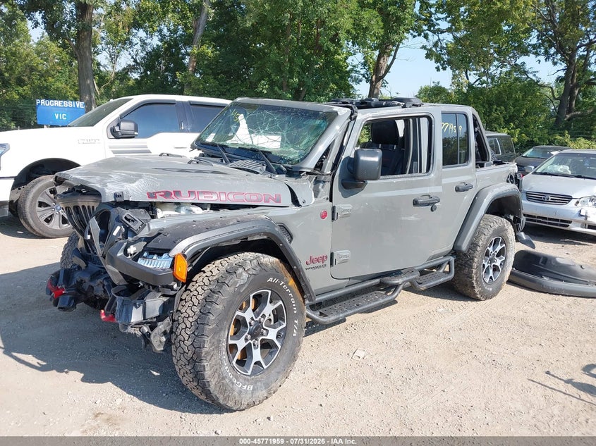 Vin: 1c4hjxfg9mw855473, lot: 46270739, jeep wrangler unlimited rubicon 4x4 20212