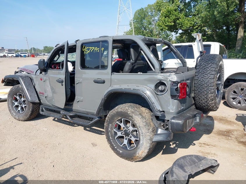 Vin: 1c4hjxfg9mw855473, lot: 46270739, jeep wrangler unlimited rubicon 4x4 20213