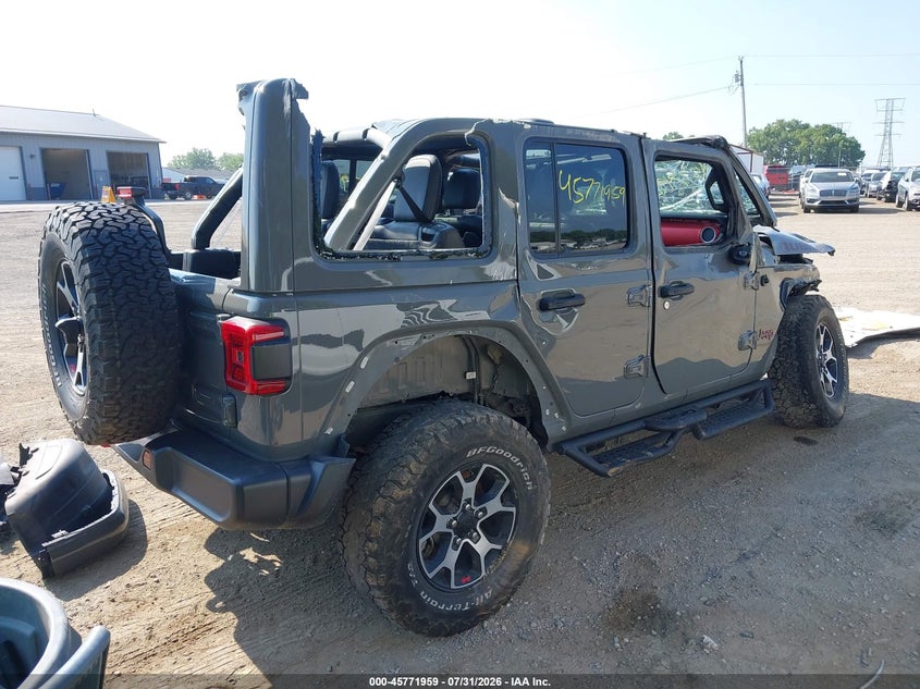 Vin: 1c4hjxfg9mw855473, lot: 46270739, jeep wrangler unlimited rubicon 4x4 20214