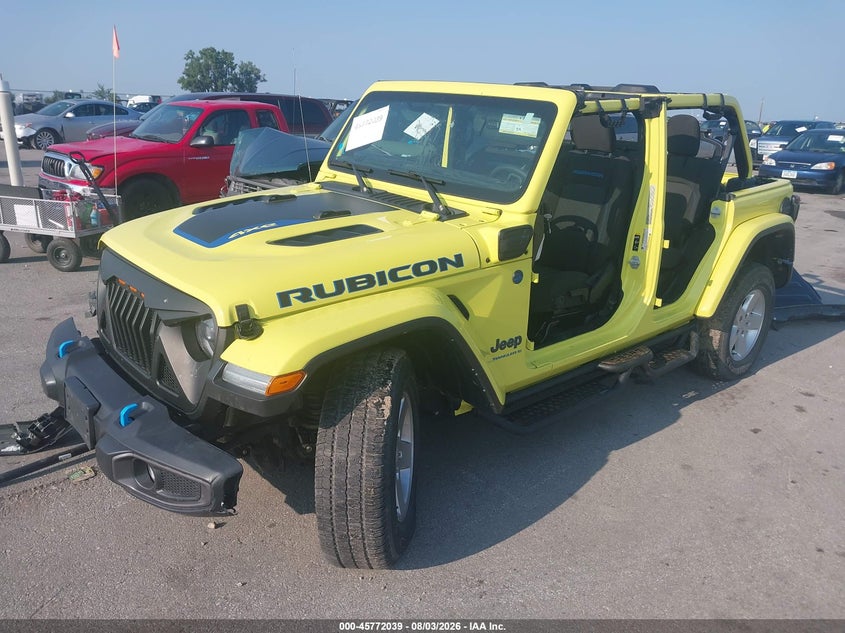 Vin: 1c4jjxr66pw663761, lot: 46270819, jeep wrangler 4xe rubicon 4x4 20232