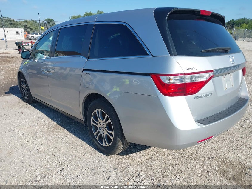 Vin: 5fnrl5h61cb124921, lot: 46270865, honda odyssey ex-l 20123