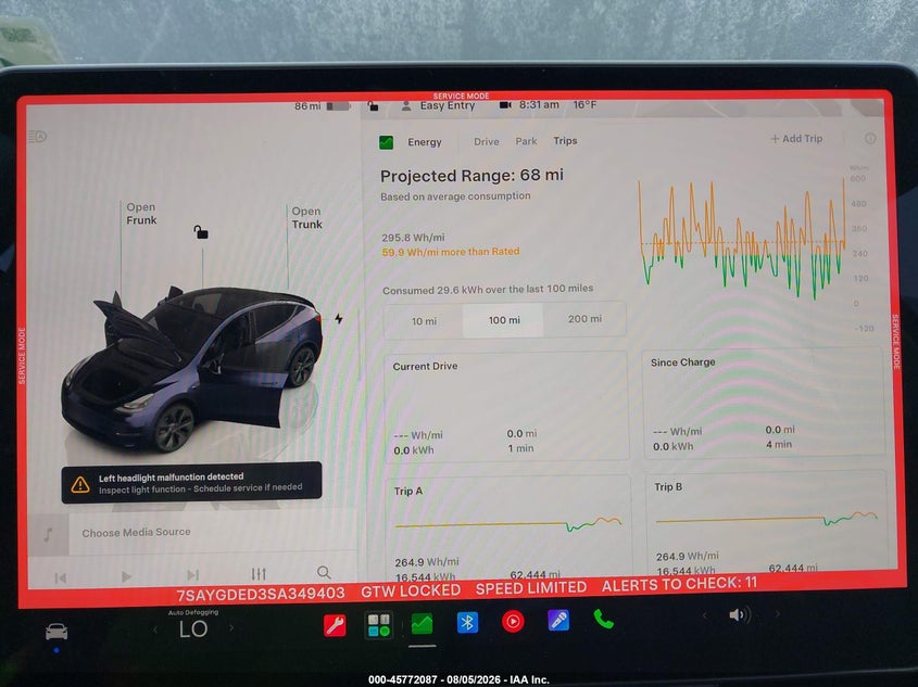 2025 TESLA MODEL Y auction photo 7