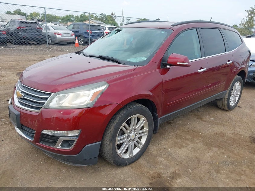 Vin: 1gnkrgkd7fj361534, lot: 46270917, chevrolet traverse lt 20152