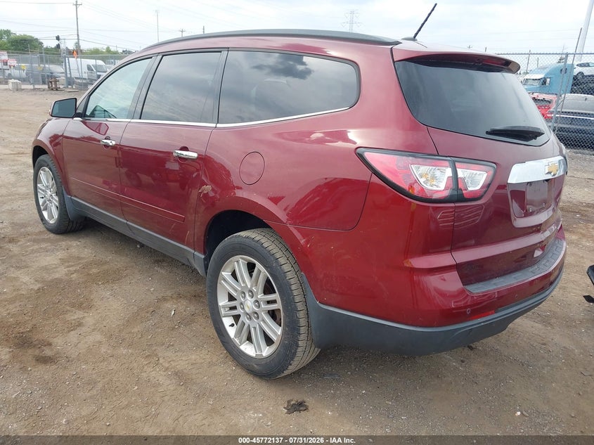 Vin: 1gnkrgkd7fj361534, lot: 46270917, chevrolet traverse lt 20153