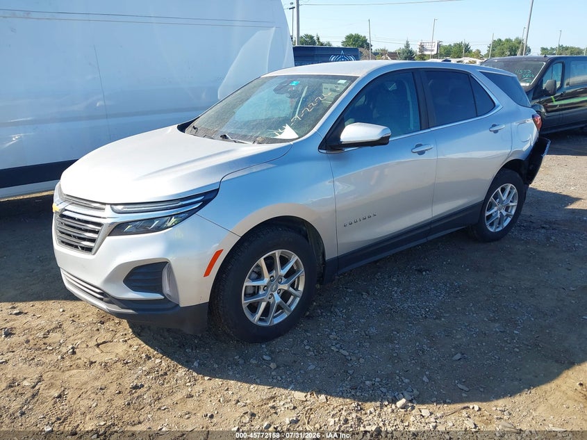 2022 Chevrolet Equinox, Rear, IAAI, VIN 3GNAXKEV2NS102102 — photo 2