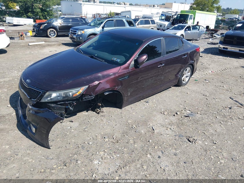 Vin: 5xxgm4a79fg490452, lot: 46270939, kia optima lx 20152