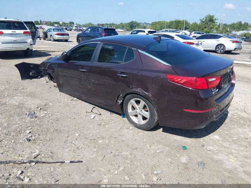 Vin: 5xxgm4a79fg490452, lot: 46270939, kia optima lx 20153