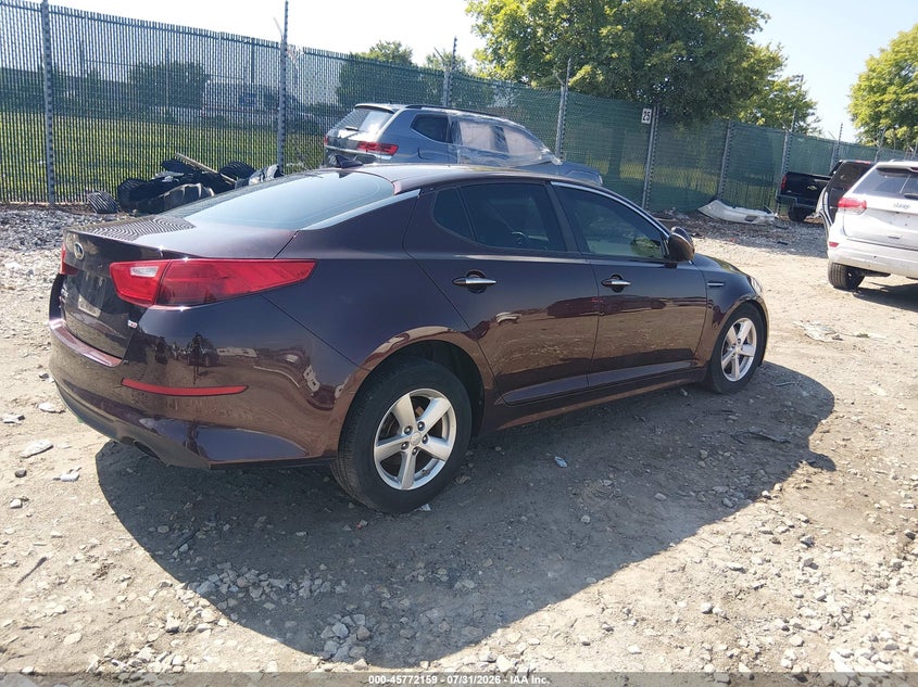 Vin: 5xxgm4a79fg490452, lot: 46270939, kia optima lx 20154