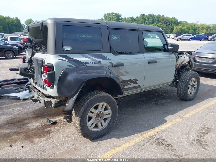 Vin: 1fmee5jr2plb92169, lot: 46270956, ford bronco raptor 20234