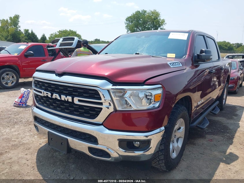 Vin: 1c6rreft7pn559061, lot: 46271090, ram 1500 big horn  4x2 5'7 box 20232