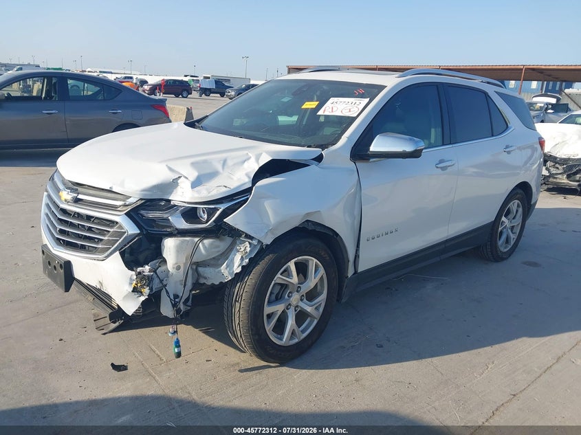 2020 Chevrolet Equinox, Front End, IAAI, VIN 3GNAXNEVXLS623552 — photo 2