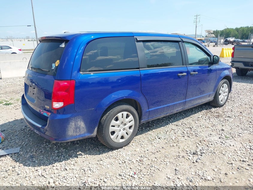 Vin: 2c4rdgbg6kr698704, lot: 46271117, dodge grand caravan se 20194