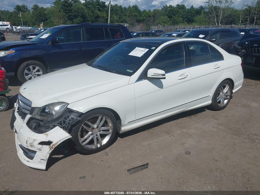 Vin: wddgf8bbxcr212257, lot: 46271135, mercedes-benz c 300 sport 4matic 20122