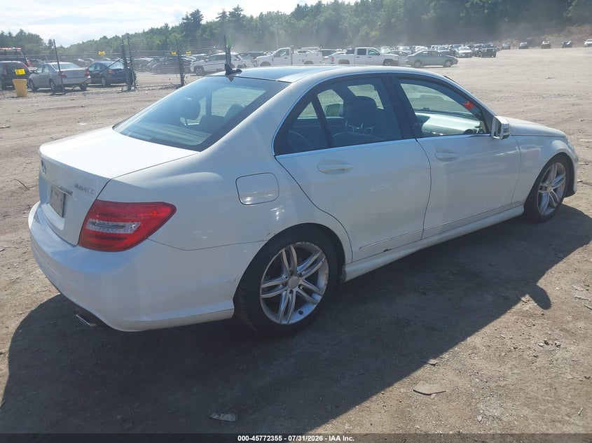 Vin: wddgf8bbxcr212257, lot: 46271135, mercedes-benz c 300 sport 4matic 20124
