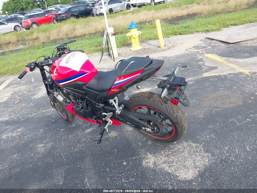 2025 HONDA CBR500 auction photo 3