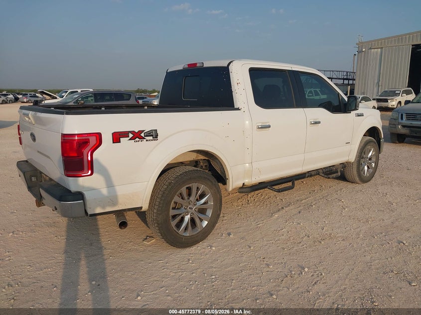 Vin: 1ftew1eg6hkc96349, lot: 46271159, ford f-150 lariat 20174