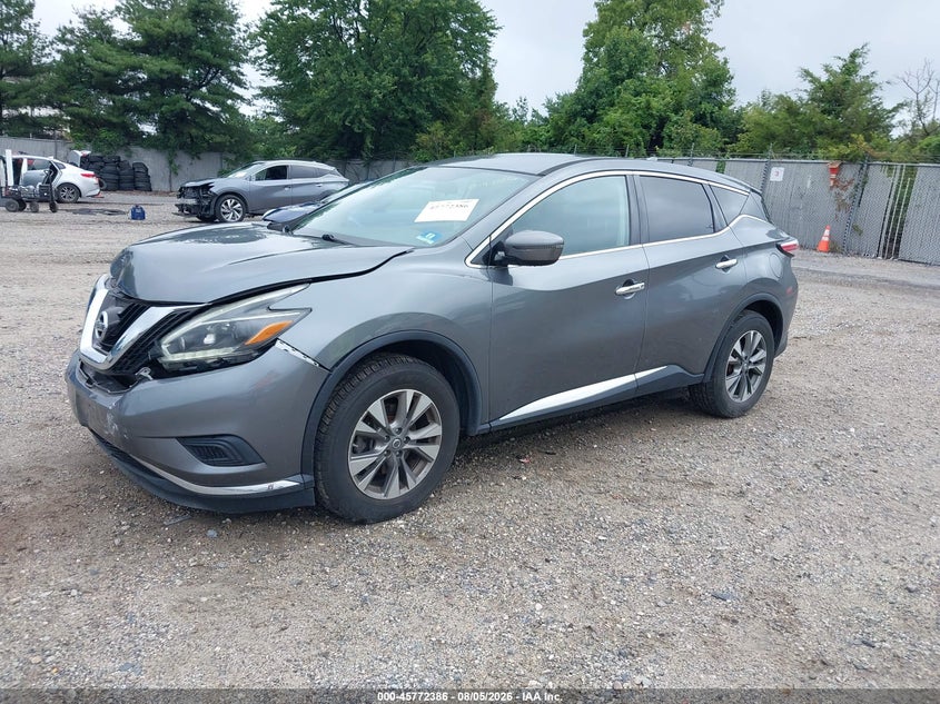 Vin: 5n1az2mh1jn190090, lot: 46271166, nissan murano s 20182